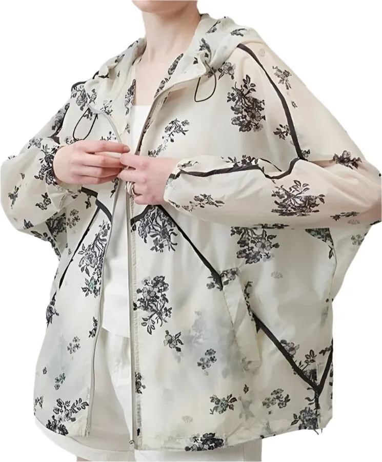 TEEK - Hooded Floral Linear Jacket