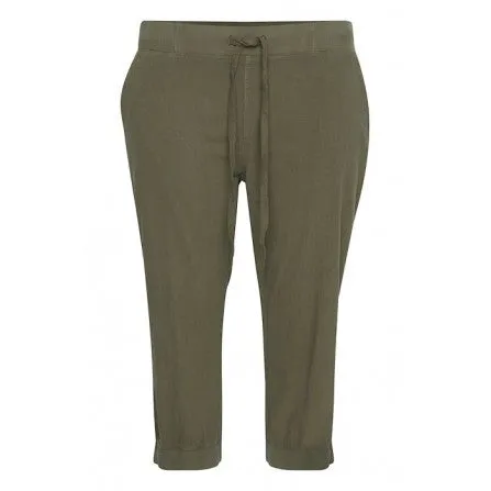 The Nana Capri Pant - Olive - PLUS