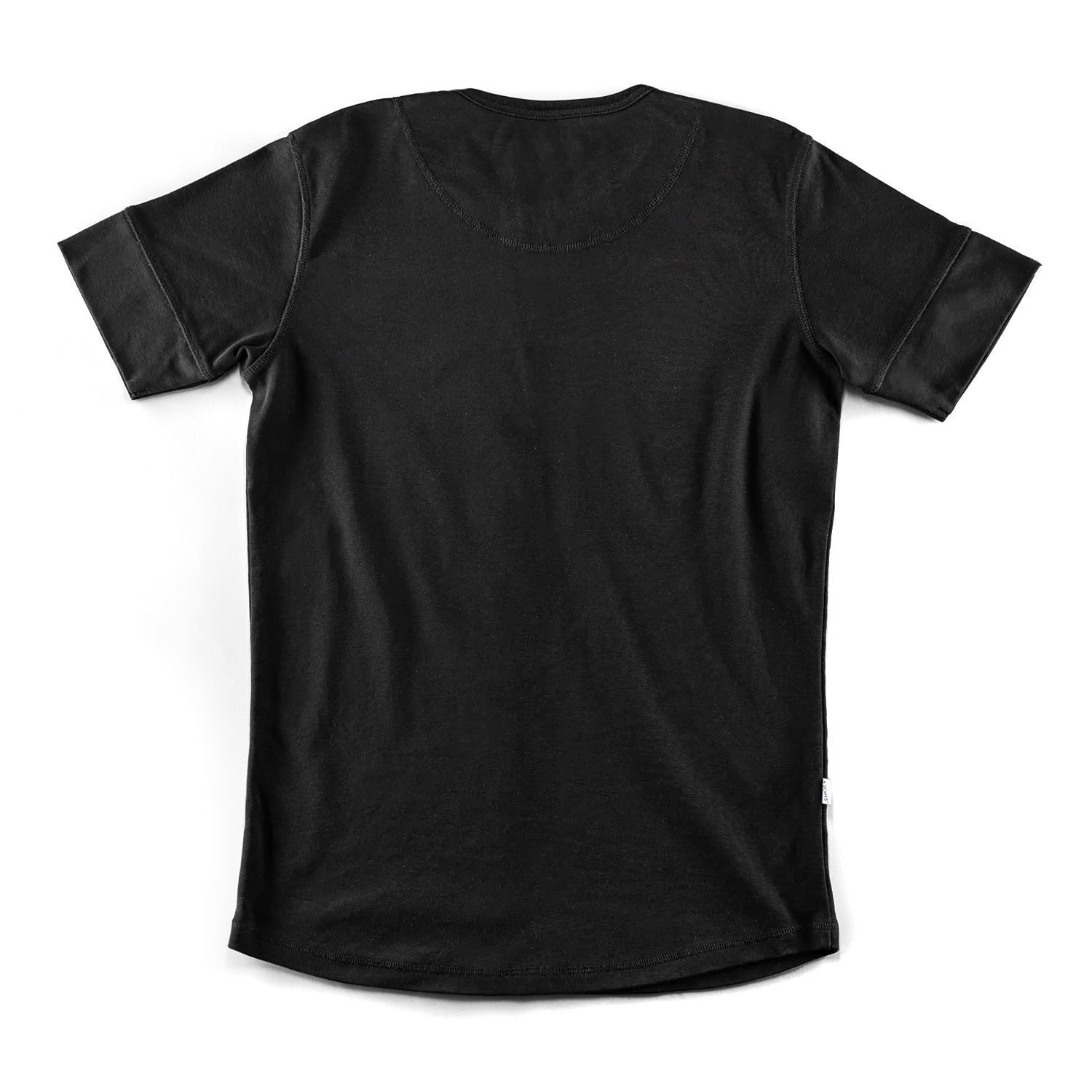 The New Elder Henley Short Sleeve Shirt Black