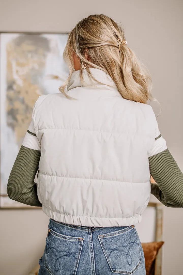 Till We Meet Again Puffer Vest | Ivory