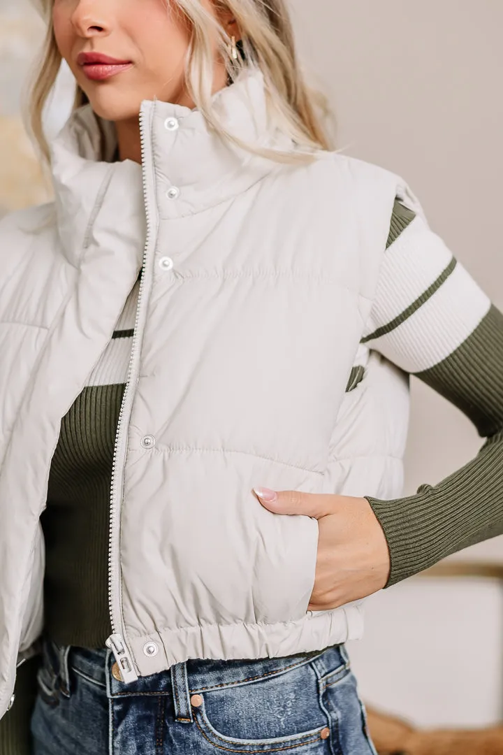 Till We Meet Again Puffer Vest | Ivory