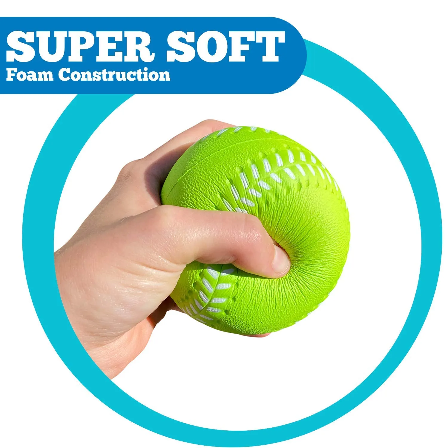 Toddler & Little Kids Oversized Foam Baseballs | Perfect for use as Safe & Soft Kids