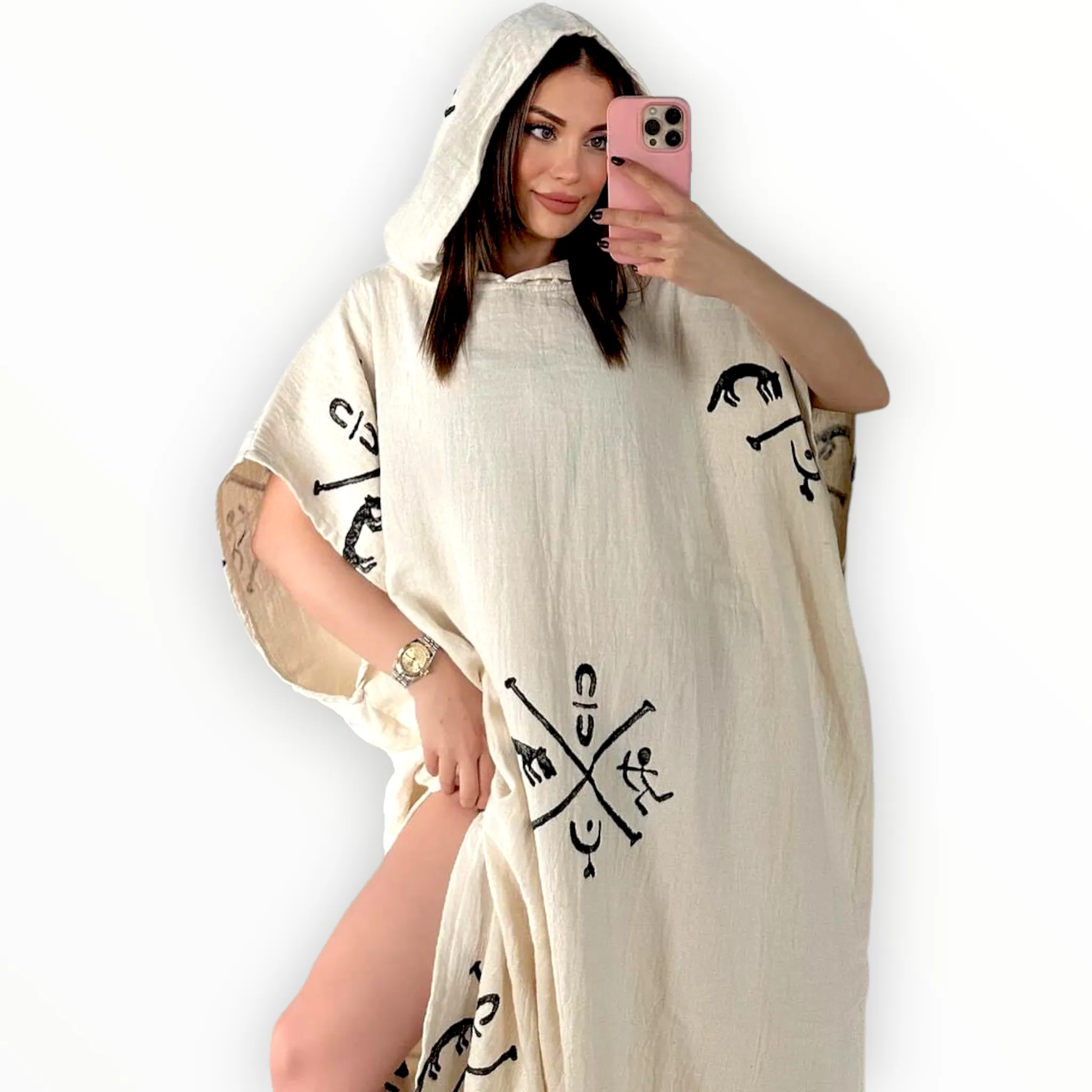 Turkish Towel Surf Poncho, Beach Poncho, Changing Poncho