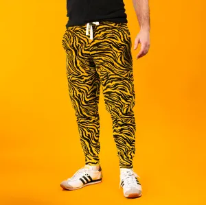 Yellow Wavy Zebra Joggers